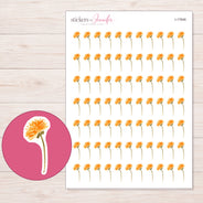 I-17646 planner sticker sheet with enlarged sticker detail