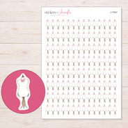 I-17647 planner sticker sheet with enlarged sticker detail