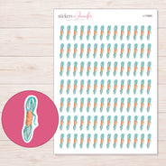 I-17665 planner sticker sheet with enlarged sticker detail