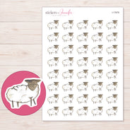 I-17678 planner sticker sheet with enlarged sticker detail
