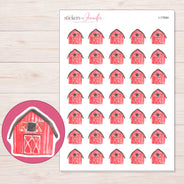 I-17684 planner sticker sheet with enlarged sticker detail
