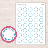 I-17688 planner sticker sheet with enlarged sticker detail