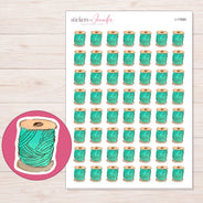 I-17689 planner sticker sheet with enlarged sticker detail