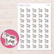 I-17690 planner sticker sheet with enlarged sticker detail