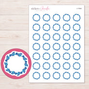 I-17694 planner sticker sheet with enlarged sticker detail