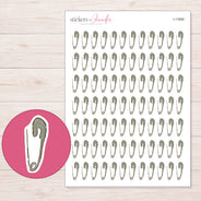 I-17695 planner sticker sheet with enlarged sticker detail