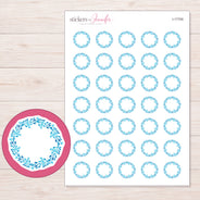 I-17700 planner sticker sheet with enlarged sticker detail