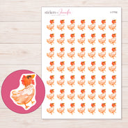 I-17702 planner sticker sheet with enlarged sticker detail