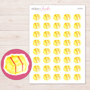 I-17714 planner sticker sheet with enlarged sticker detail