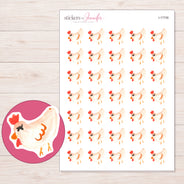 I-17726 planner sticker sheet with enlarged sticker detail