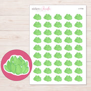 I-17730 planner sticker sheet with enlarged sticker detail