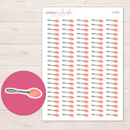 I-17743 planner sticker sheet with enlarged sticker detail