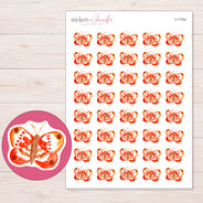 I-17744 planner sticker sheet with enlarged sticker detail