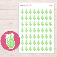 I-17748 planner sticker sheet with enlarged sticker detail