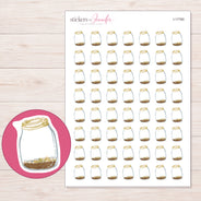I-17760 planner sticker sheet with enlarged sticker detail