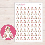 I-17767 planner sticker sheet with enlarged sticker detail