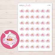 I-17769 planner sticker sheet with enlarged sticker detail