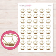 I-17772 planner sticker sheet with enlarged sticker detail