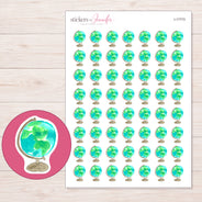 I-17773 planner sticker sheet with enlarged sticker detail