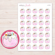 I-17775 planner sticker sheet with enlarged sticker detail
