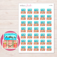 I-17779 planner sticker sheet with enlarged sticker detail