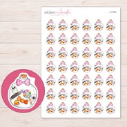 I-17787 planner sticker sheet with enlarged sticker detail