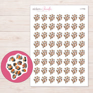 I-17792 planner sticker sheet with enlarged sticker detail
