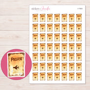 I-17803 planner sticker sheet with enlarged sticker detail