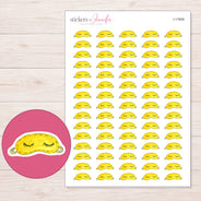 I-17809 planner sticker sheet with enlarged sticker detail