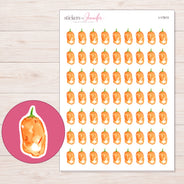 I-17813 planner sticker sheet with enlarged sticker detail