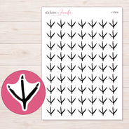 I-17816 planner sticker sheet with enlarged sticker detail