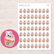 I-17817 planner sticker sheet with enlarged sticker detail