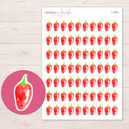 I-17819 planner sticker sheet with enlarged sticker detail