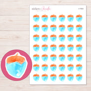 I-17833 planner sticker sheet with enlarged sticker detail