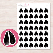 I-17834 planner sticker sheet with enlarged sticker detail
