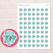 I-17838 planner sticker sheet with enlarged sticker detail