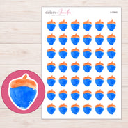 I-17845 planner sticker sheet with enlarged sticker detail