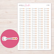 I-17861 planner sticker sheet with enlarged sticker detail