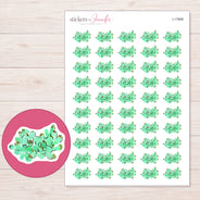 I-17868 planner sticker sheet with enlarged sticker detail