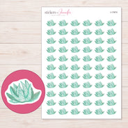 I-17874 planner sticker sheet with enlarged sticker detail