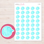 I-17878 planner sticker sheet with enlarged sticker detail