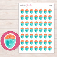 I-17881 planner sticker sheet with enlarged sticker detail