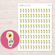 I-17892 planner sticker sheet with enlarged sticker detail
