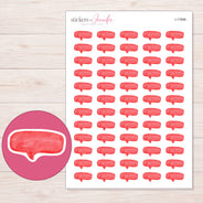 I-17896 planner sticker sheet with enlarged sticker detail