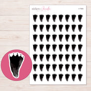 I-17900 planner sticker sheet with enlarged sticker detail