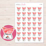 I-17903 planner sticker sheet with enlarged sticker detail