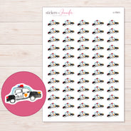 I-17911 planner sticker sheet with enlarged sticker detail