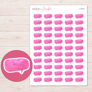 I-17914 planner sticker sheet with enlarged sticker detail