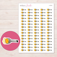 I-17917 planner sticker sheet with enlarged sticker detail