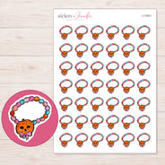 I-17931 planner sticker sheet with enlarged sticker detail